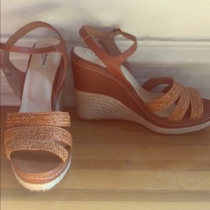 L.K. Bennett Wedge Sabrina Sandals